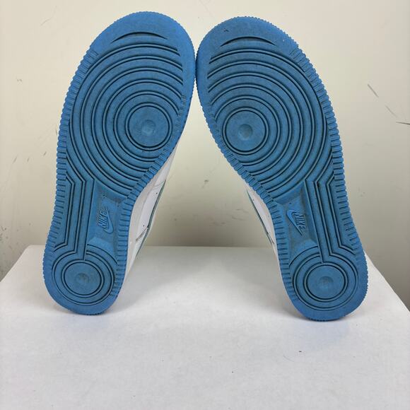 Nike Air Force 1 \'07 Low White University Blue Sole Sneakers Shoes Men\'s 9.5 main image 4